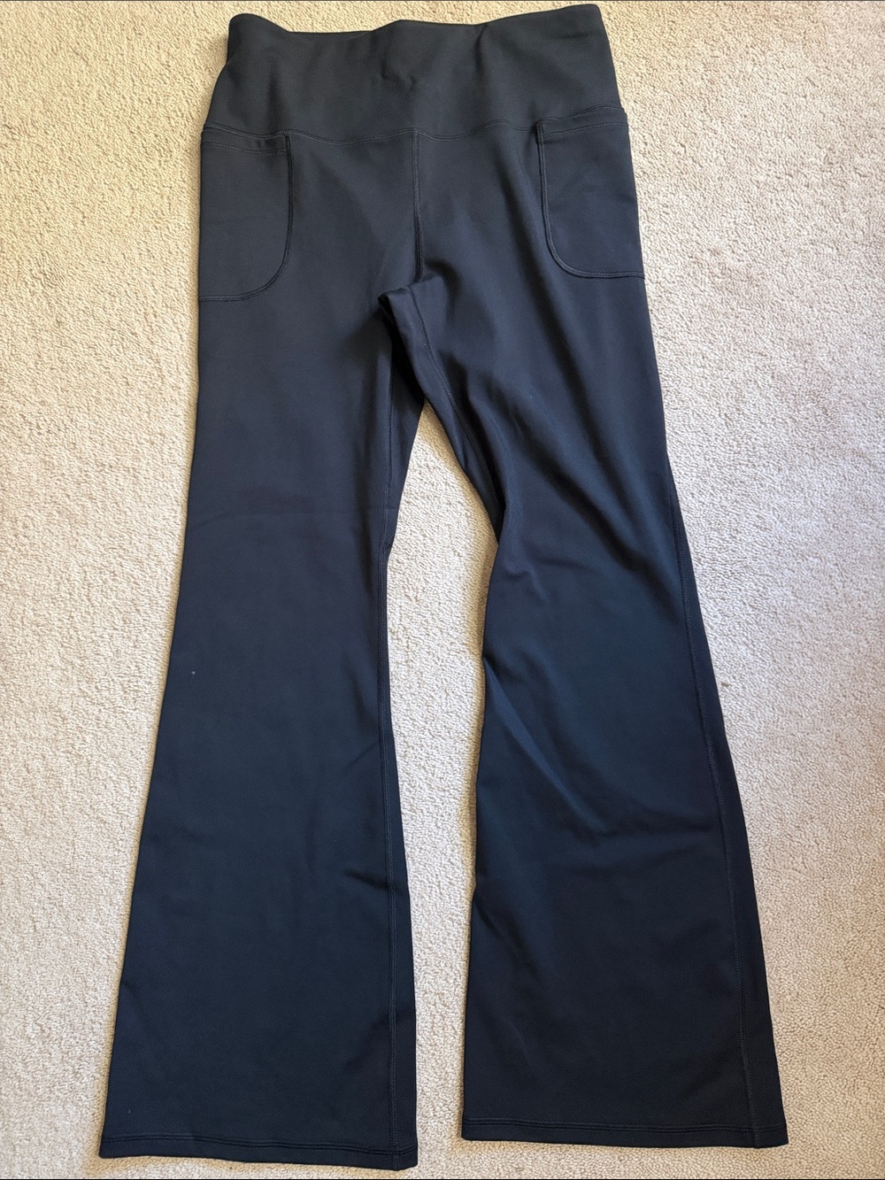 Under Armour Black wide leg yoga pants with Logo